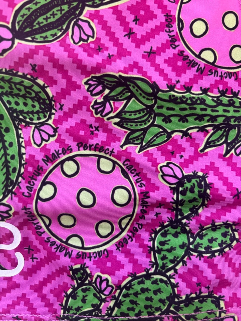 Pickleball Bella Cactus Print Athletic Skort Pink Green Size 2 (M) Tennis Golf - Picture 10 of 14
